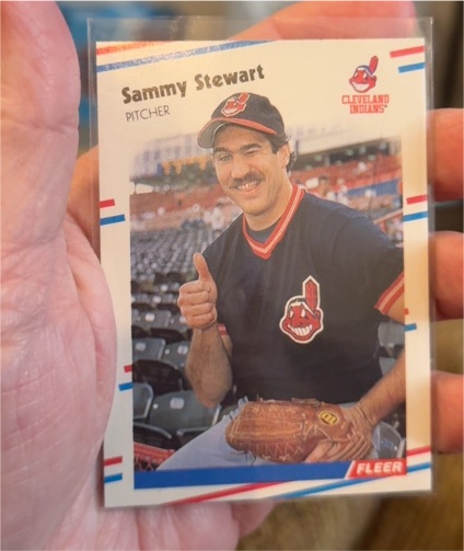 1988 Fleer #616 Sammy Stewart — front