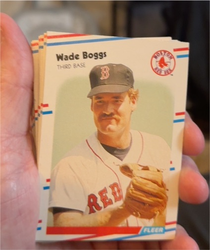 1988 Fleer #345 Wade Boggs — front