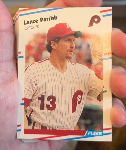 1988 Fleer #310 Lance Parrish Philadelphia Phillies — front