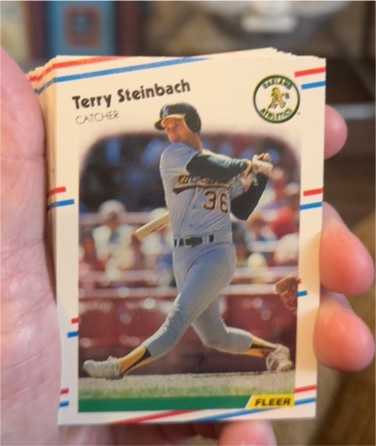 1988 Fleer #294 Terry Steinbach Oakland Athletics — front