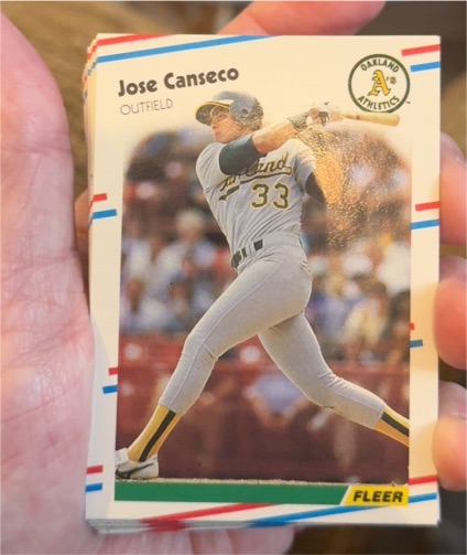 1988 Fleer #276 Jose Canseco — front