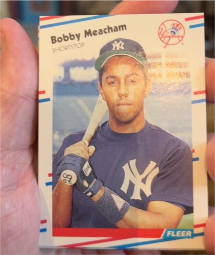 1988 Fleer #215 Bobby Meacham New York Yankees — front