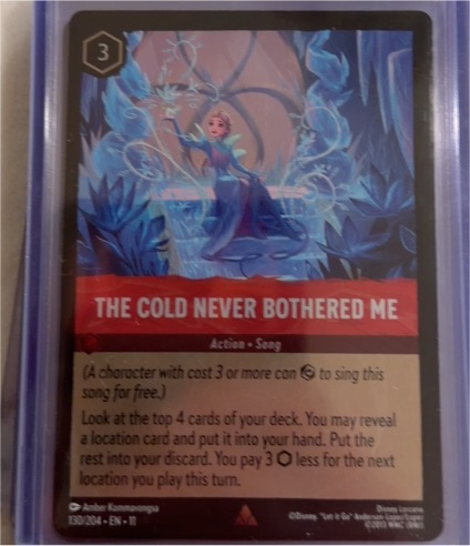 2023 Disney Lorcana Winterspell #130 The Cold Never Bothered Me — front