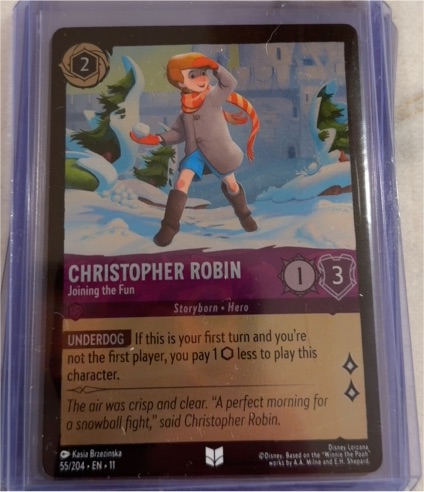 Disney Lorcana Winterspell #55 Christopher Robin - Joining the Fun — front