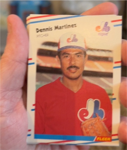 1988 Fleer #188 Dennis Martinez Montreal Expos — front
