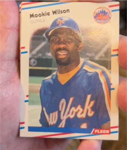 1988 Fleer #154 Mookie Wilson — front