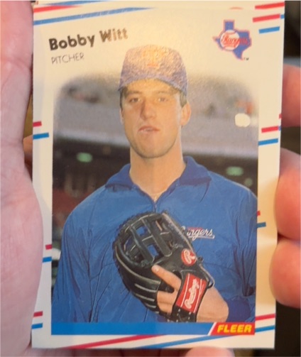 1988 Fleer #483 Bobby Witt — front
