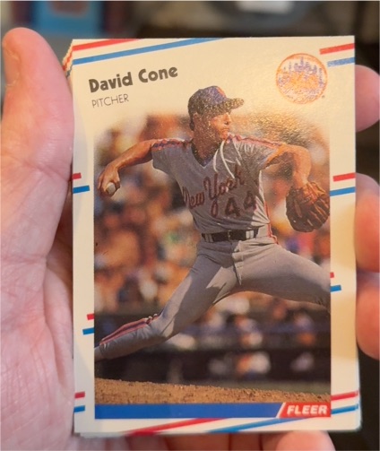 1988 Fleer #131 David Cone — front