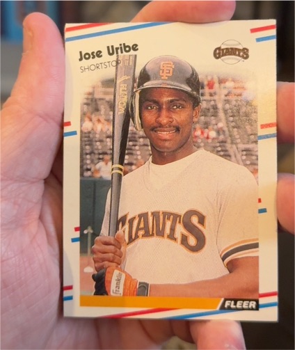 1988 Fleer #99 Jose Uribe — front
