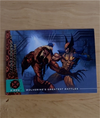 1994 Fleer Ultra X-Men #137 Wolverine vs Sabretooth — front