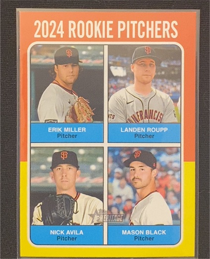 2024 Topps Heritage High Number #617 Rookie Pitchers San Francisco Giants — front