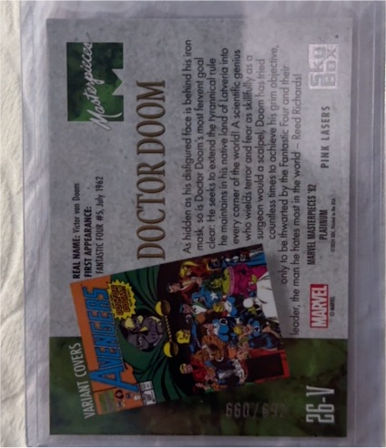2024 Marvel Masterpieces '92 #26 Doctor Doom — front