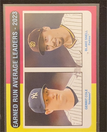 2024 Topps Heritage #311 Gerrit Cole / Blake Snell — front