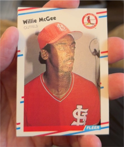 1988 Fleer #42 Willie McGee — front