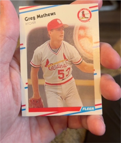 1988 Fleer #41 Greg Mathews — front