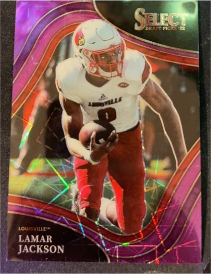 2022 Panini Select Draft Picks #140 Lamar Jackson — front
