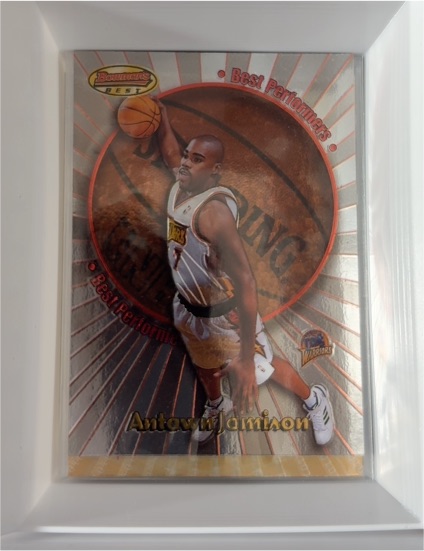 1998-99 Bowman's Best #BP6 Antawn Jamison Best Performers — front