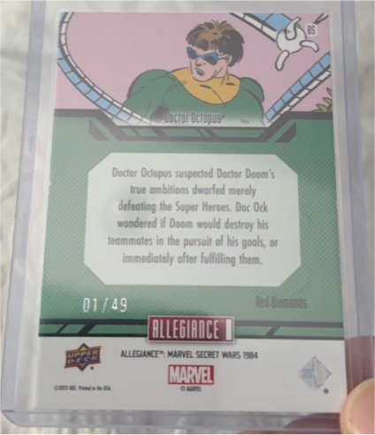 2023 Upper Deck Marvel Secret Wars 1984 Red Diamonds #85 Doctor Octopus — front