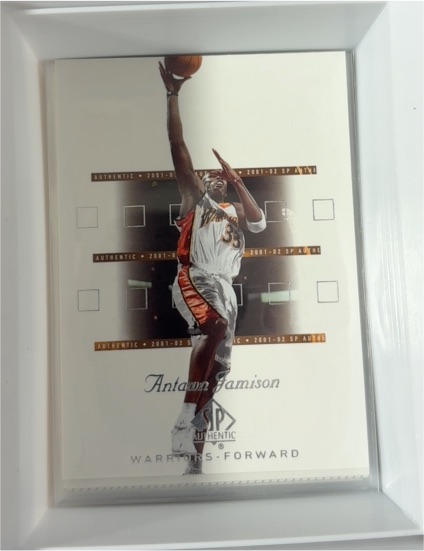 2001-02 SP Authentic #26 Antawn Jamison — front