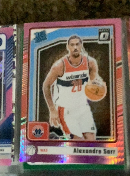 2024-25 Panini Donruss Optic #276 Alexandre Sarr Rated Rookie Pink Hyper Prizm — front