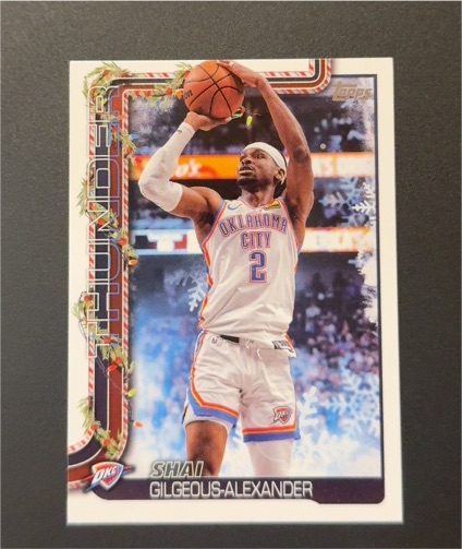 2025-26 Topps Holiday #H90 Shai Gilgeous-Alexander — front