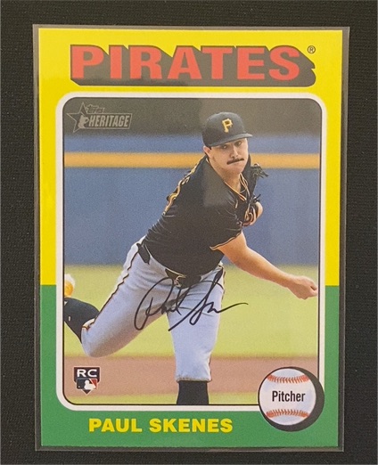 2024 Topps Heritage High Number #594 Paul Skenes — front