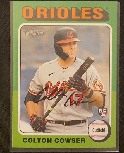 2024 Topps Heritage #388 Colton Cowser — front