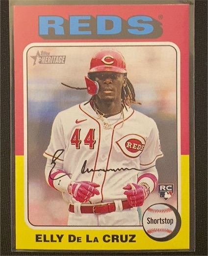 2024 Topps Heritage #473 Elly De La Cruz — front