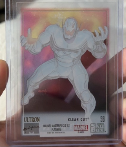2024 SkyBox Marvel Masterpieces '92 Platinum #98 Ultron — front