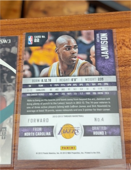 2012-2013 Panini Threads #4 Antawn Jamison — front