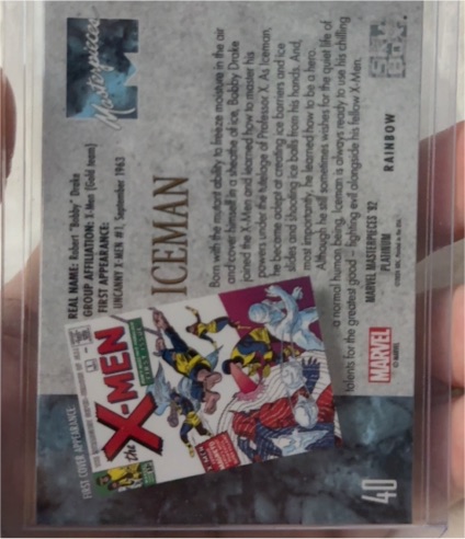 1992 Marvel Masterpieces #40 Iceman — front