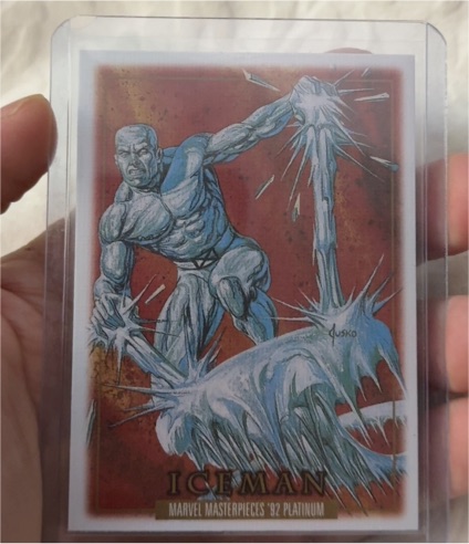 2024 Marvel Masterpieces '92 Platinum #40 Iceman — front