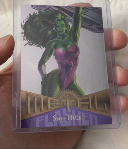 1995 Fleer Marvel Metal #39 She-Hulk — front