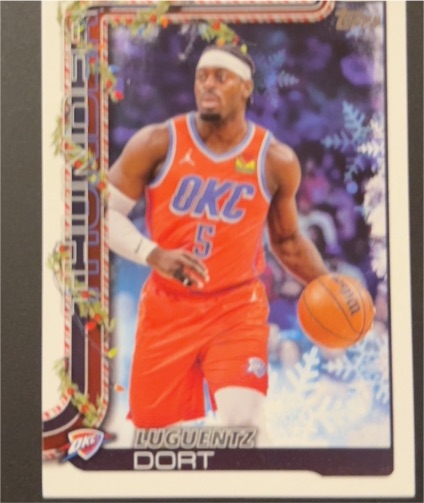 2025-26 Topps Holiday #H92 Luguentz Dort — front