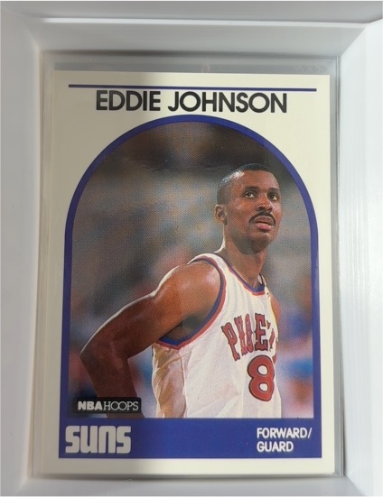 1989-90 Hoops #195 Eddie Johnson — front