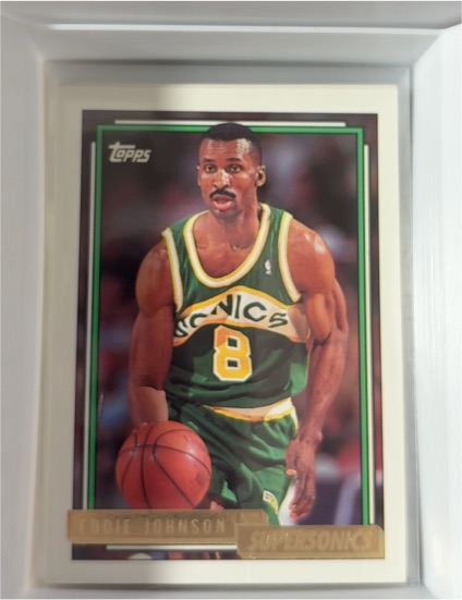 1992-93 Topps Gold #384 Eddie Johnson — front