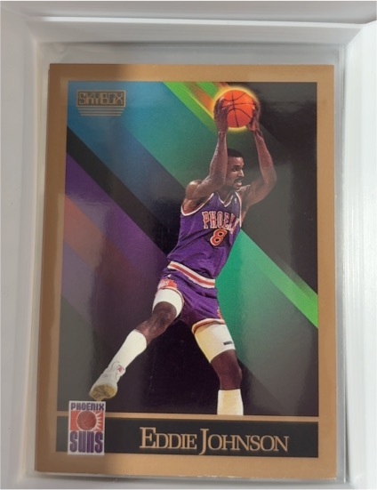 1990-91 SkyBox #223 Eddie Johnson — front