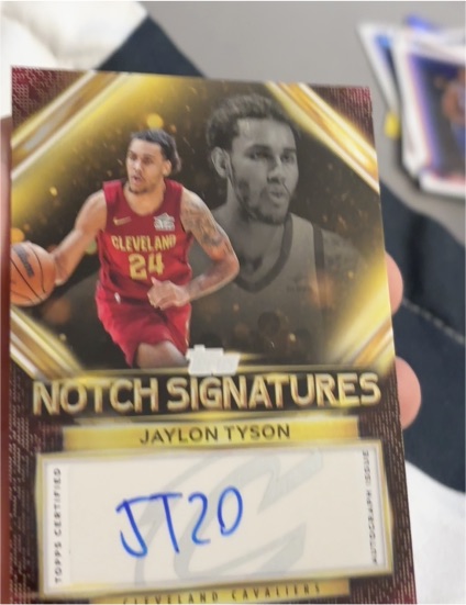 2025-26 Topps Notch Signatures #TNS-JT Jaylon Tyson — front