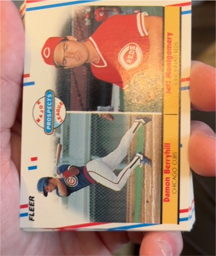 1988 Fleer #642 Damon Berryhill & Jeff Montgomery — front