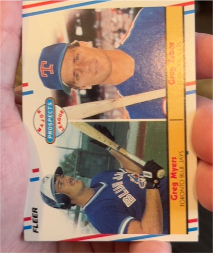 1988 Fleer #644 Greg Myers — front
