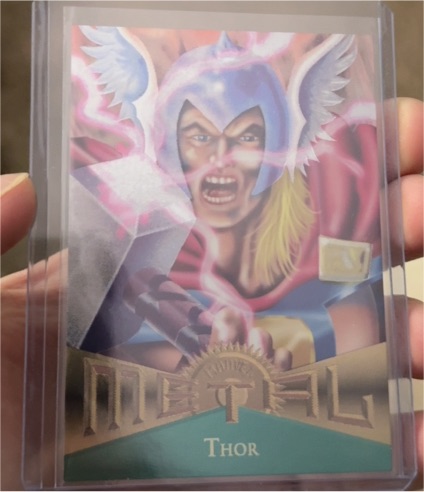 1995 Fleer Marvel Metal #13 Thor — front