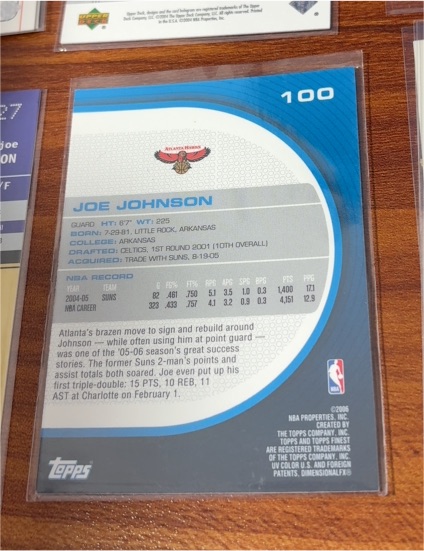 2005-06 Topps #100 Joe Johnson — front