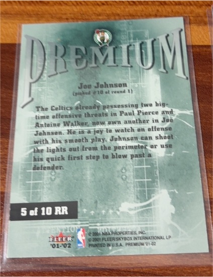 2001-02 Fleer Premium #5 of 10 RR Joe Johnson — front