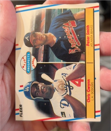 1988 Fleer #647 Chris Gwynn / Peter Smith — front