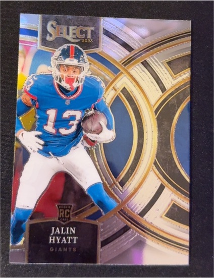 2023 Panini Select #173 Jalin Hyatt New York Giants Rookie Card — front