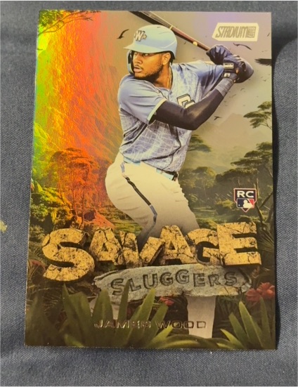 2025 Topps Stadium Club #SS-20 James Wood Savage Sluggers — front