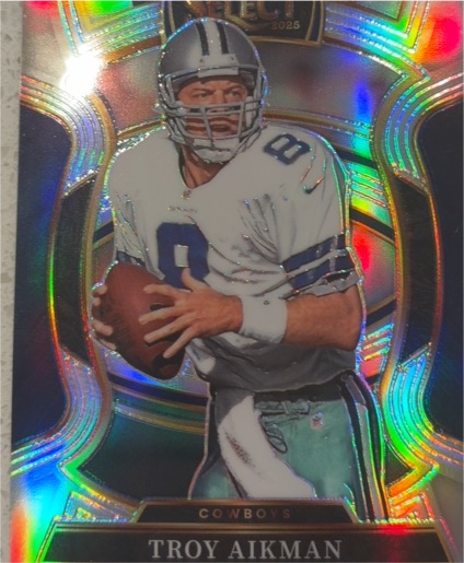 2025 Panini Select #100 Troy Aikman Silver Prizm — front