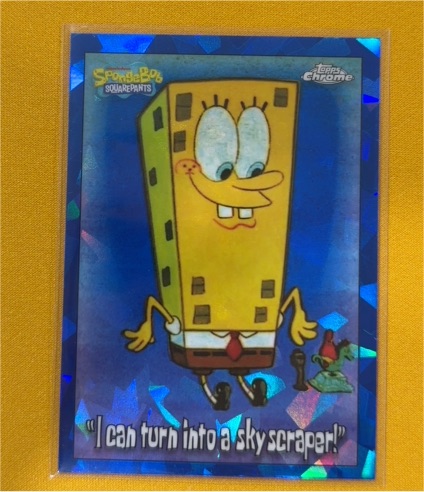 2025 Topps Chrome SpongeBob SquarePants #175 I can turn into a skyscraper! — front