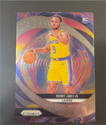 2024-25 Panini Prizm Instant Impact #7 Bronny James Jr. — front