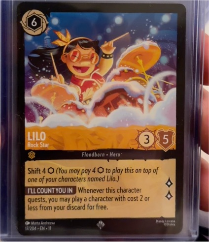 2023 Lorcana Winterspell #17/204 Lilo Rock Star — front